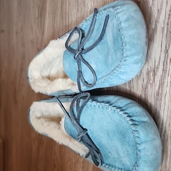 Ugg Dakota Atlantic Slippers Australia Womens Loafer  Aqua Teal Moccasin - Picture 2 of 16